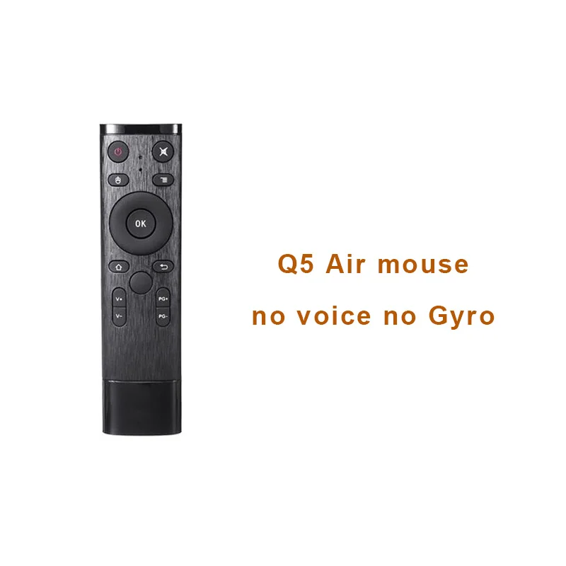 Q5 Gyro Voice Air mouse 2,4G умный пульт дистанционного управления с микрофоном для Android tv Box Mini PC - Цвет: NO-VOICE NO GYRO