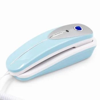 

Wall Fixed Phone With Redail Mute Pause Landline Extension Telephone Small For Home Business Office Hotel Bathroom Blue