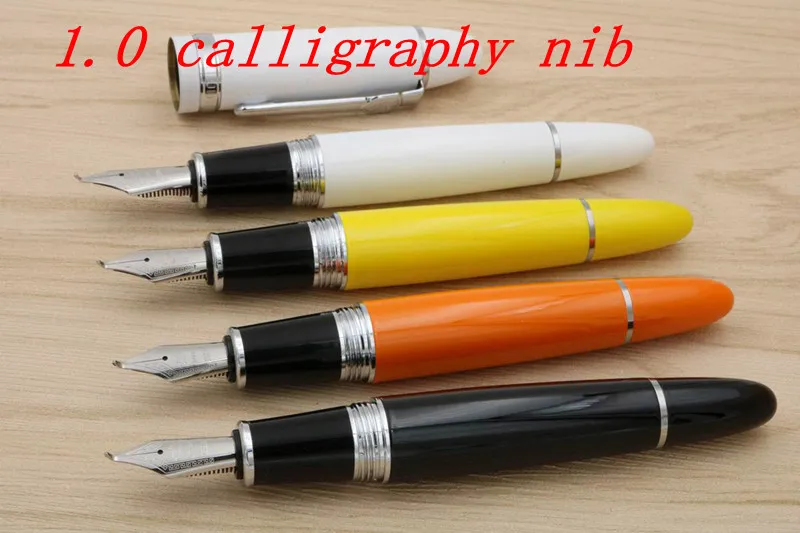 

JINHAO 159 Yellow Lacquerred Silver Trim Calligraphy Nib Fountain Pen