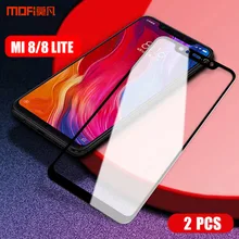 Для xiaomi mi 8 lite закаленное стекло xiaomi mi 8 закаленная пленка MOFi mi 8 lite пленка стекло полное покрытие защита экрана mi 8 lite стекло