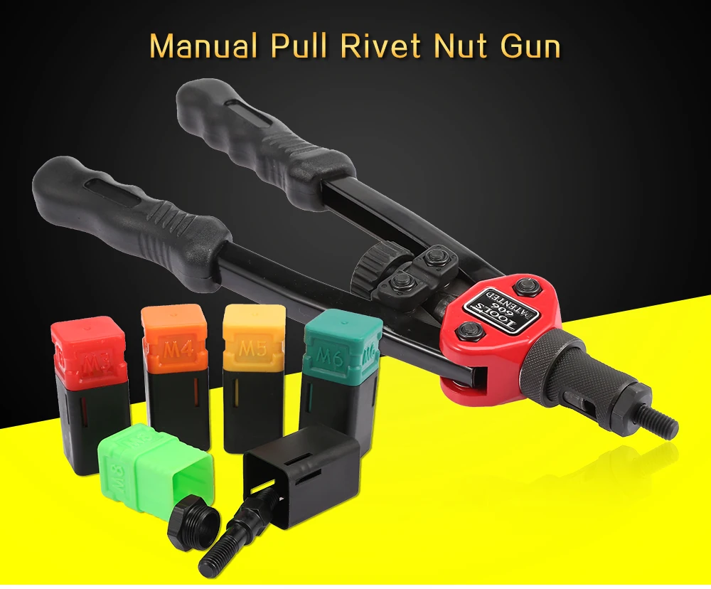 BT- 606 Manual Pull Rivet Nut Gun Riveting Tools M3 / M4 / M5 / M6 / M8