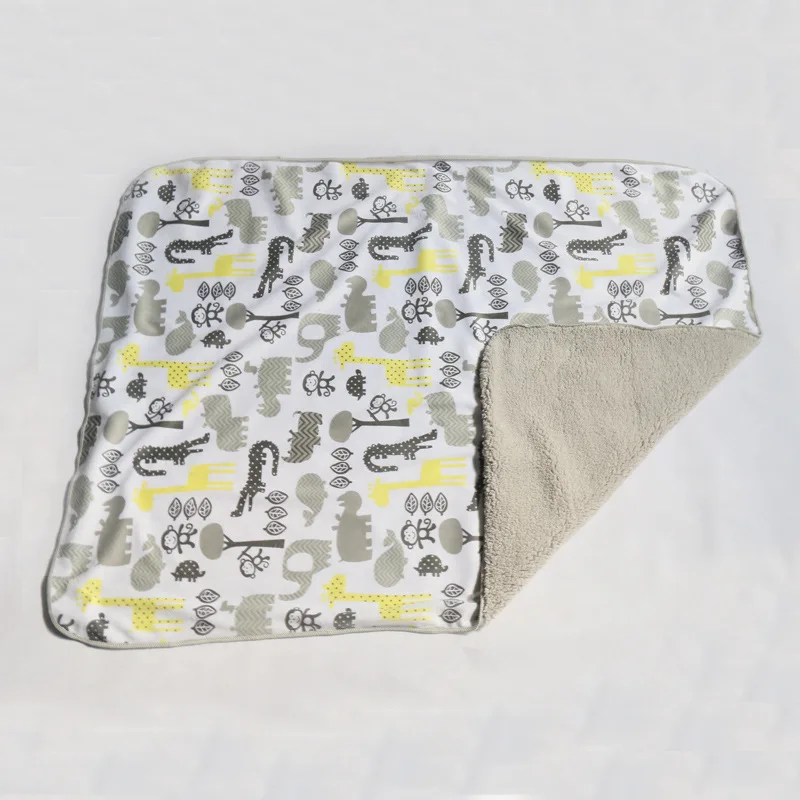 Флисовое Двухслойное одеяло для детской коляски|baby blanket|stroller wrapinfant swaddle |