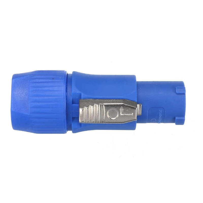

20Pcs 250V Power Con 3 Pin Speaker Chassis Adapter Power Con Connector 20A Ac Cable Speak-On Connector Power Con Male Plug