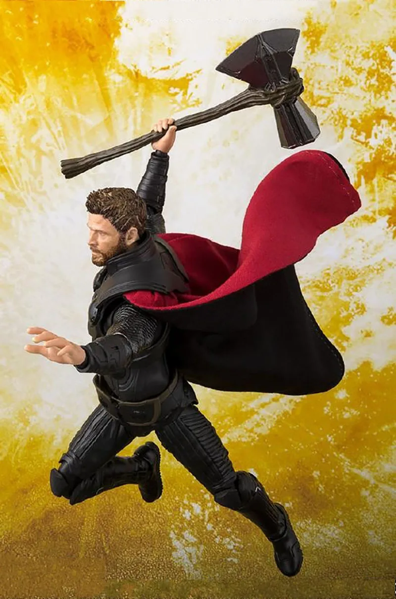 Figuarts Мстители Endgame 4 Infinity War Тор соколиный глаз, Черная Вдова танос Железный ПВХ фигурка Коллекционная модель игрушки подарок