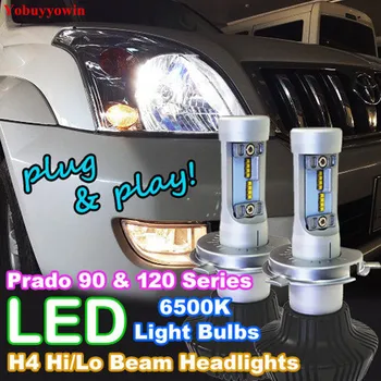 

High Power H4 LED Headlight Bulbs 9003 HB2 160W 16000LM White High/Low Beam Bulbs For Toyota Prado 90 120 Series Landcruiser