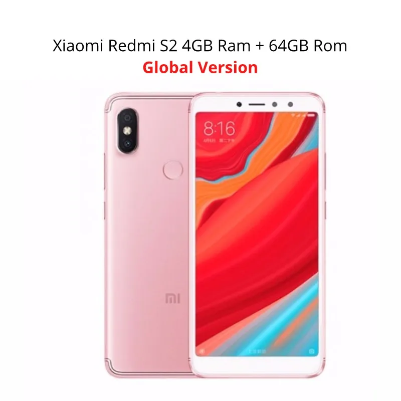 Глобальная версия Xiaomi Redmi S2 64 Гб Встроенная память 4 Оперативная Фирменная