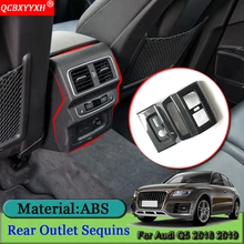 QCBXYYXH наклеиваемого покрытия для автостайлинга из ABS хромированный автомобильный подлокотник коробка Kick-доказательство пайетки Стикеры аксессуары для украшения автомобиля подходит для Audi Q5