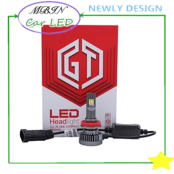 

2019 MBIN M5 turbo kit H8 H11 36w 8000LM Led Headlight auto car bright white lighting system head lamp 6000k HID replacement