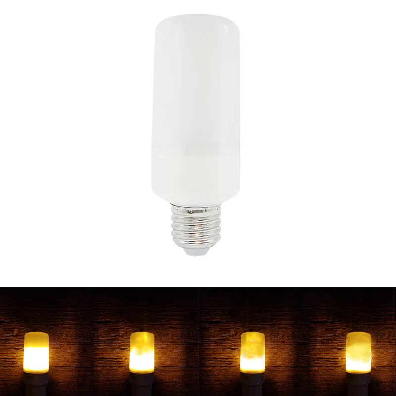 New E27 E26 LED flame lamp Flame Light Effect Fire Corn Bulb 220V 110V 2835SMD Flickering