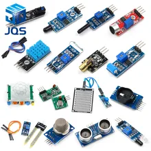 16 шт./лот Raspberry pi 2 3 модуль датчика в упаковке HC-SR04 501 DHT11 DS3231 KY-008 датчик звука дождя почвы для arduino комплект