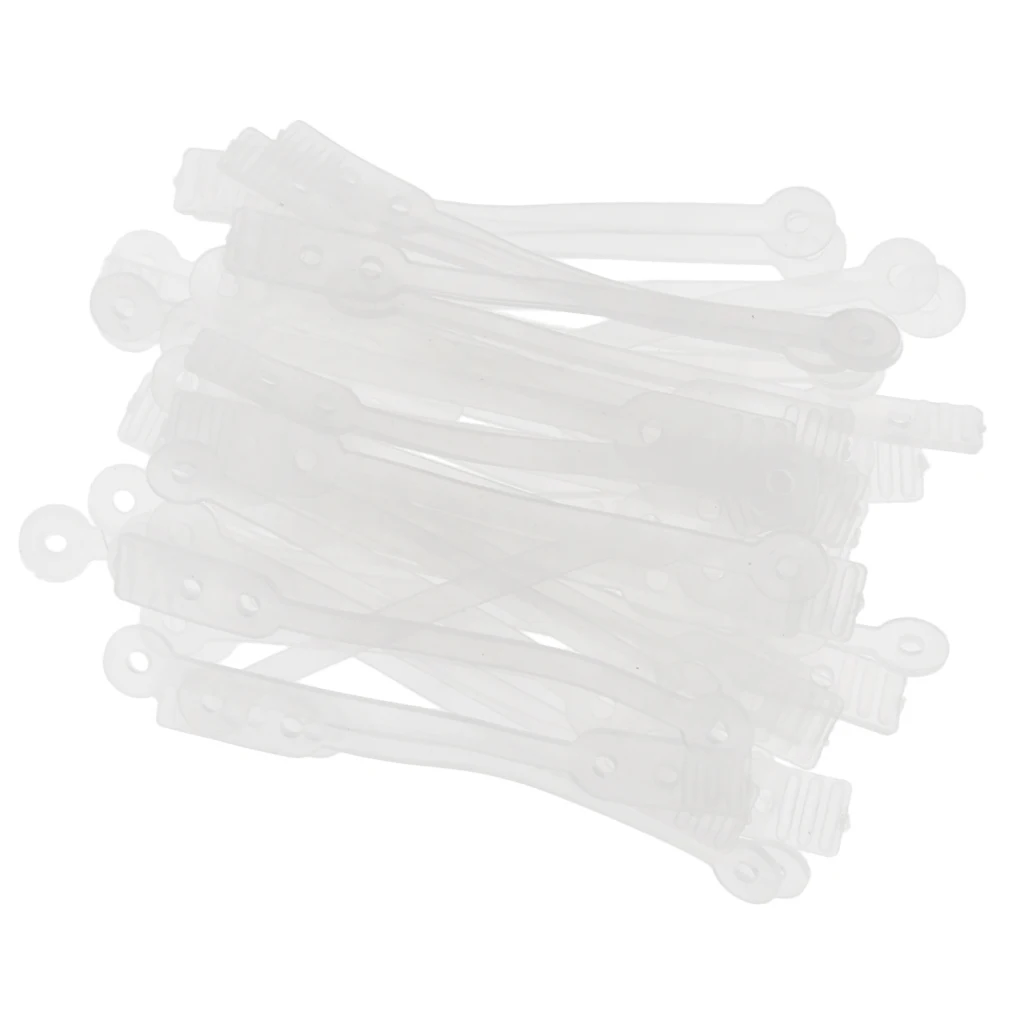 100pcs/pack Salon Hair Roller Rubber Band Hair Rod Clip Accessory Clear 