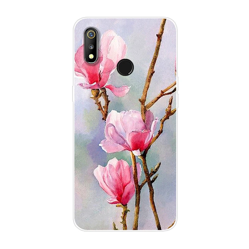 Для OPPO Realme 3 чехол силиконовый Тигр мягкая задняя крышка из ТПУ для Pro Чехол