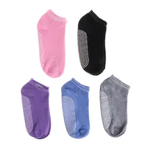 1 пара Силиконовый слой против скольжения йога носки для массажа, пилатеса балета тренажерный зал Спорт Хлопок Носок
