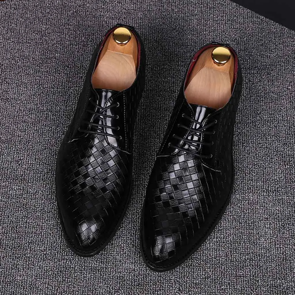 Модная мужская обувь с острым носком на шнуровке для влюбленных пар повседневная обувь в английском стиле деловая обувь Повседневная Удобная обувь zapatos de hombre#930G