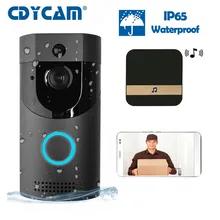Водонепроницаемый аккумулятор беспроводной видео дверной звонок с динамиком домофон 720P ночное видение PIR камера домофон