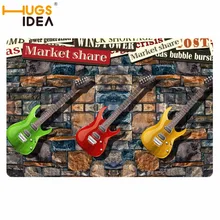 HUGSIDEA 3D гитара дизайн забавные домашние ковры для гостиной ванная комната Нескользящие Добро пожаловать открытый вход коврики для ванной мягкие Tapis