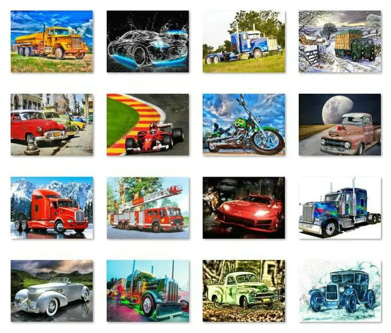 

5D Diamond Painting Car Icon Truck Diamond Embroidery Resin 3d Rhinestone Mosaic Home Decor Kit 20x25cm