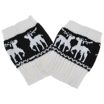 

Women Fashion Christmas Leg Warmers Animal Deer Crochet Knitted Short Boot Socks