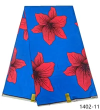 african wax prints fabric 2019 high quality real Java wax ankara fabric african fabric 6yards 100% cotton fabric 1402-1