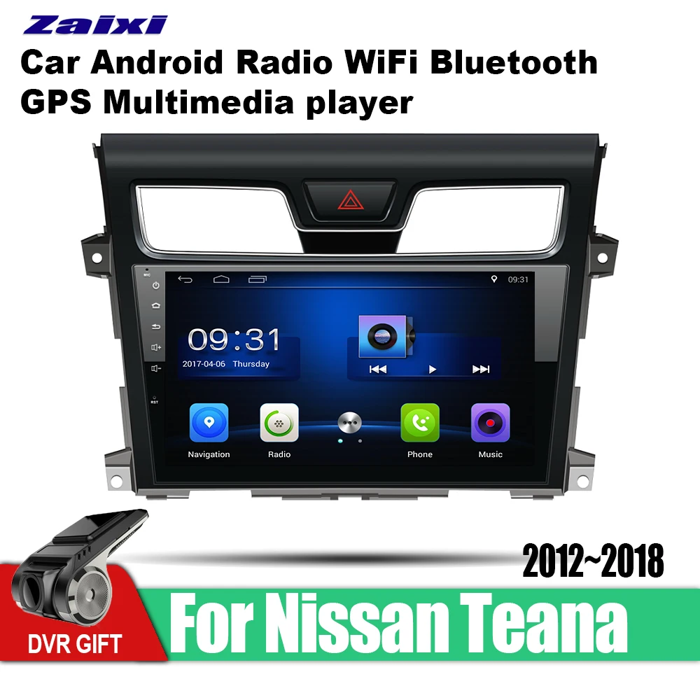 

ZaiXi Android Car 2 din multimedia GPS Navigation For Nissan Teana 2012~2018 vedio stereo Radio audio wifi video map video