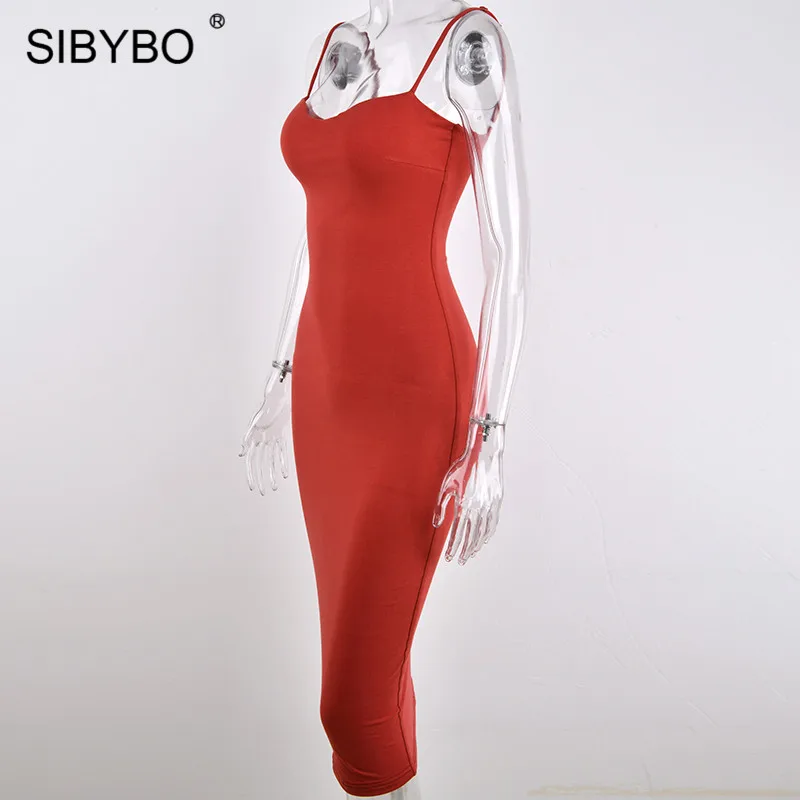 SIBYBO, Двухслойное хлопковое сексуальное облегающее платье, для женщин, Осень-зима, с открытой спиной, тонкое, эластичное, пуш-ап, Бандажное, платья для вечеринок, Vestidos