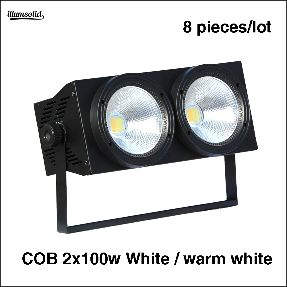 

8pcs/lot 2x100w cob Blinder High Power LED Matrix Stage Lights Ktv Dj Disco
