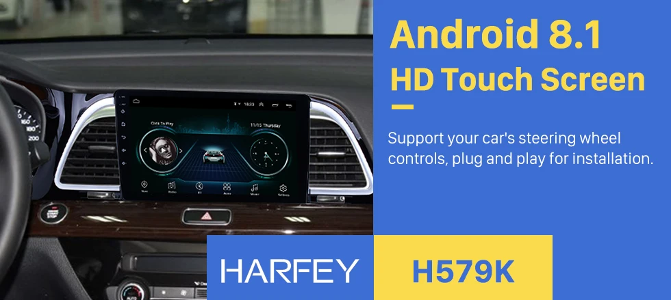 Flash Deal Harfey 9" Car DVD Player Radio GPS Navigation System For 2018 KIA K4 Cachet TV tuner Remote Control Bluetooth Touch Screen SWC 0