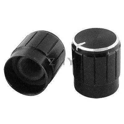 

6 x Black Potentiometer Volume Control Rotary Knobs 0.59