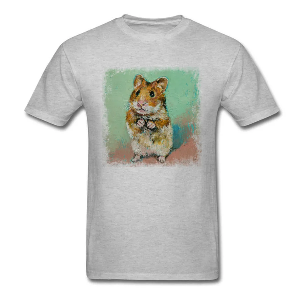 HAMSTER Camisa Short Sleeve Tees Labor Day O-Neck Cotton Men Top T-shirts Camisa Tops Tees New Arrival Wholesale HAMSTER grey