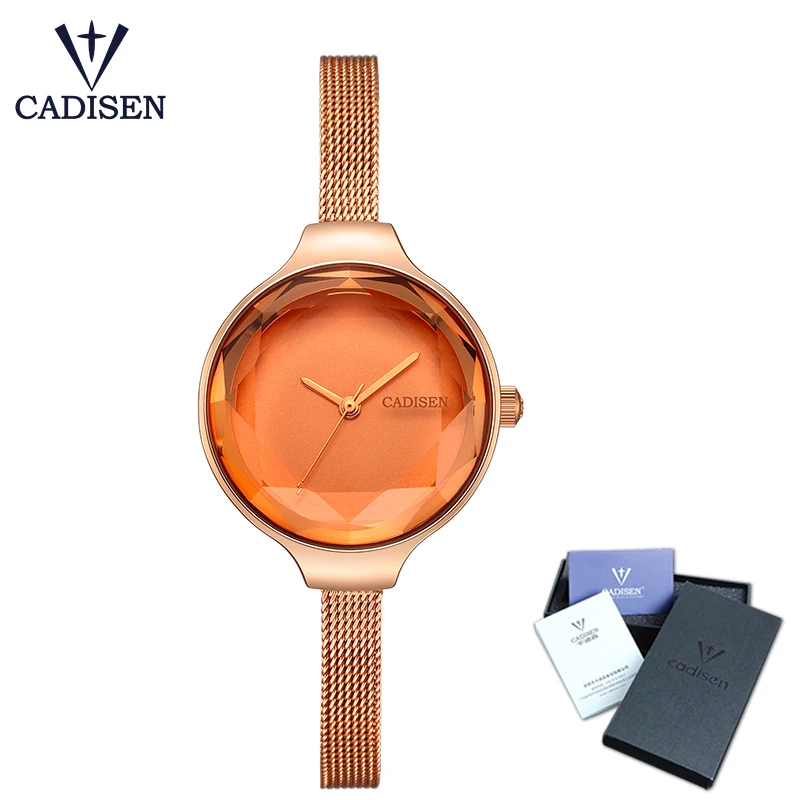 Goede CADISEN 2018 Nieuwe Fashion Brand Vrouwen Quartz Horloge Rvs Top Band Jurk Horloges Vrouwen Horloges Relogio Feminino