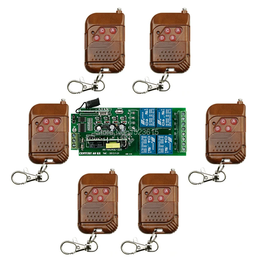 85v250V 110V 220V 230V 4CH RF Wireless Remote Control Relay Switch
