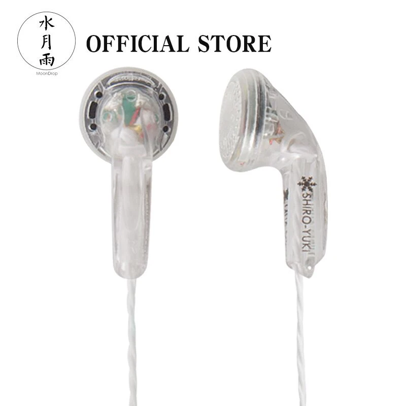 

Moondrop ShiroYuki White Snow HiFi Dynamic Earbuds Line Type Earphones