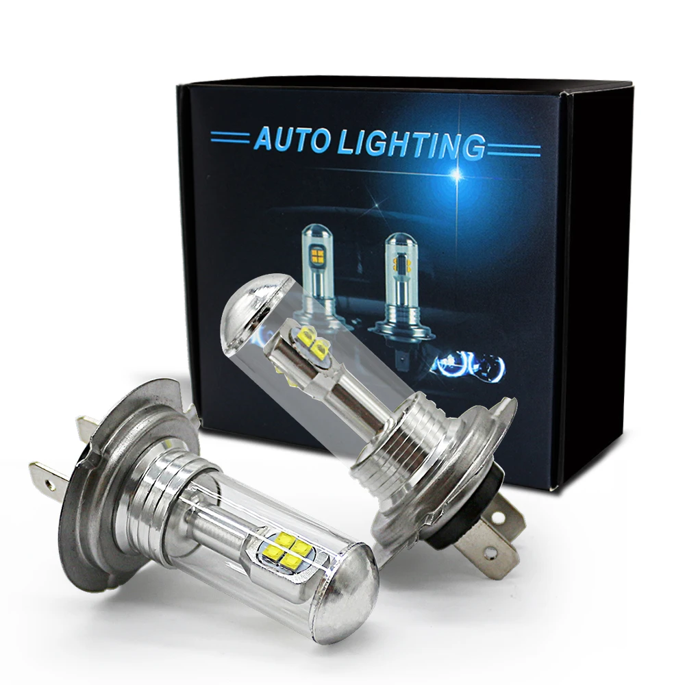 

MODERN CAR h7 led lights bulb for auto fog lamp Super white DC 12V Universal Driving DRL 2525 8SMD 6000K 9005 Car fog light bulb