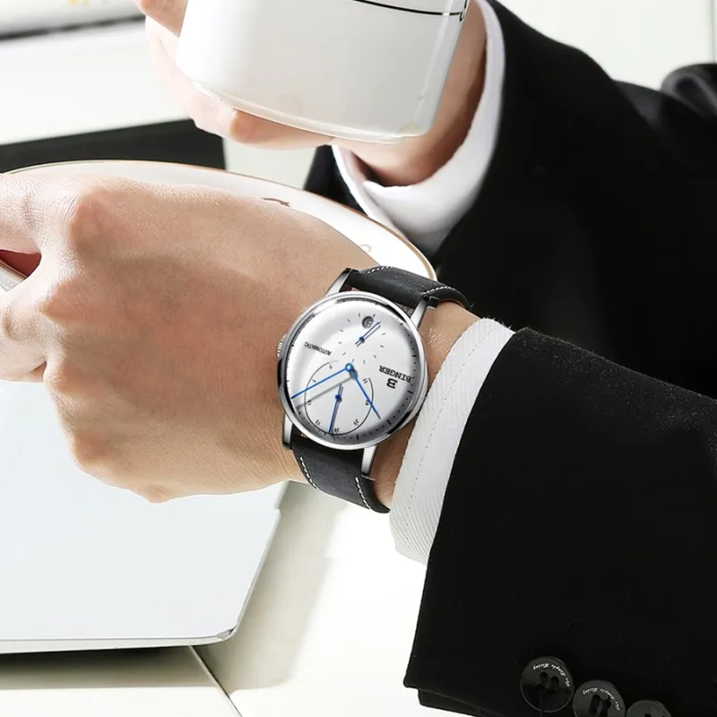 سويسرا بينغر الرجال الساعات العلامة التجارية الفاخرة التلقائي الميكانيكية الرجال ووتش الياقوت الذكور اليابان حركة reloj hombre B1187-0 سويسرا بينغر الرجال الساعات العلامة التجارية الفاخرة التلقائي الميكانيكية الرجال ووتش الياقوت الذكور اليابان حركة reloj hombre B1187-0