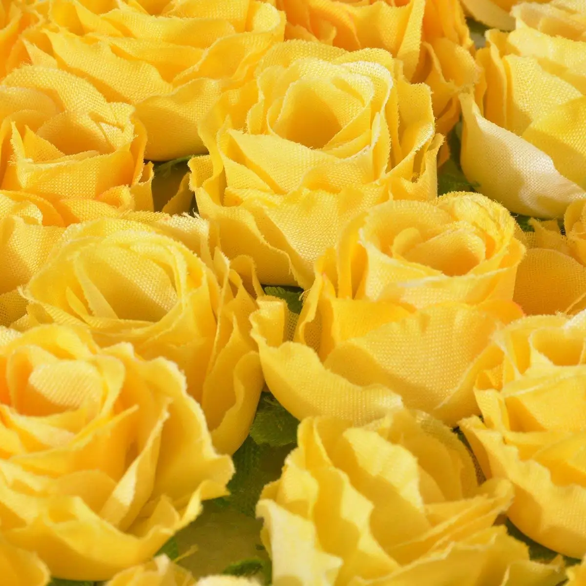 Желтая фабричная шелковая искусственная роза цветочные бутоны для украшения набор из 50 шт