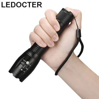 

E17 Super Bright 5 modes Zoomable XML-T6 LED Flashlight Portable Lanterna Waterproof Outdoor Torch Light 3x AAA or 18650 Hiking