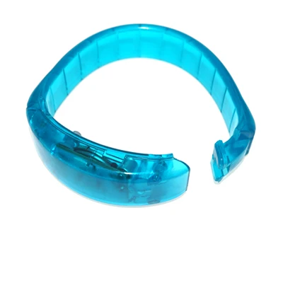 Светящийся браслет, активированный голосом, светящийся браслет, вибрация, индукция, силиконовый браслет, бустер, бар, праздничные принадлежности - Цвет: Синий