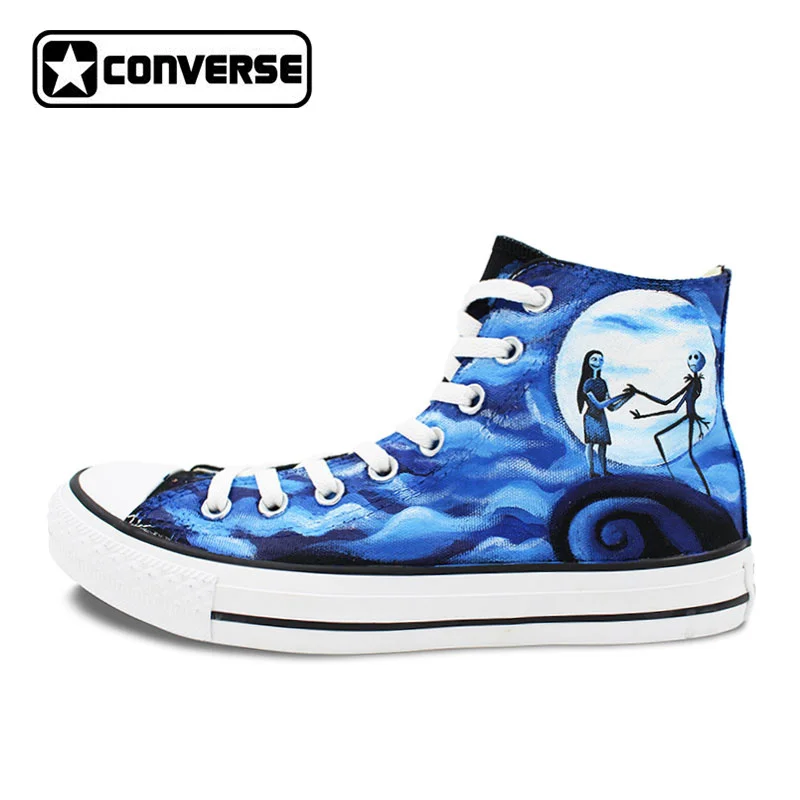 men women 39 s converse all star hand painted shoes the nightmare before christmas canvas shoes
