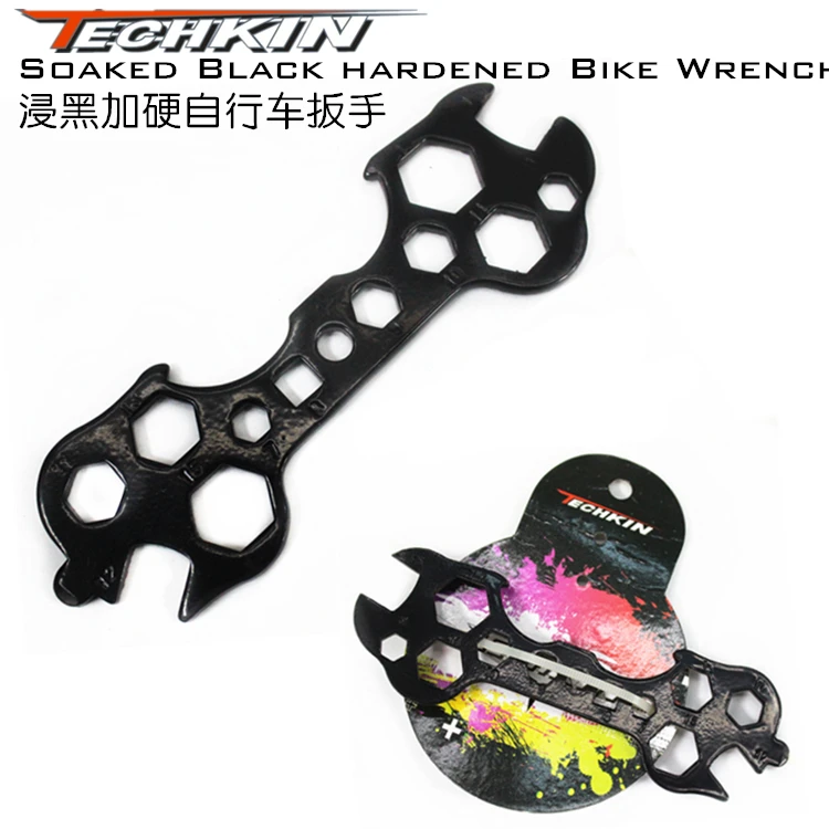 

The factory production of 40516 TECHKIN multifunction bicycle black hard wrench 7-17MM six angle wrench maintenance tools
