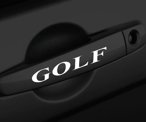 4 шт./лот автомобильные дверные ручки Стикеры для VW GOLF1 golf2 golf3 golf4 golf5 golf6 golf7 mk1 mk2 mk3