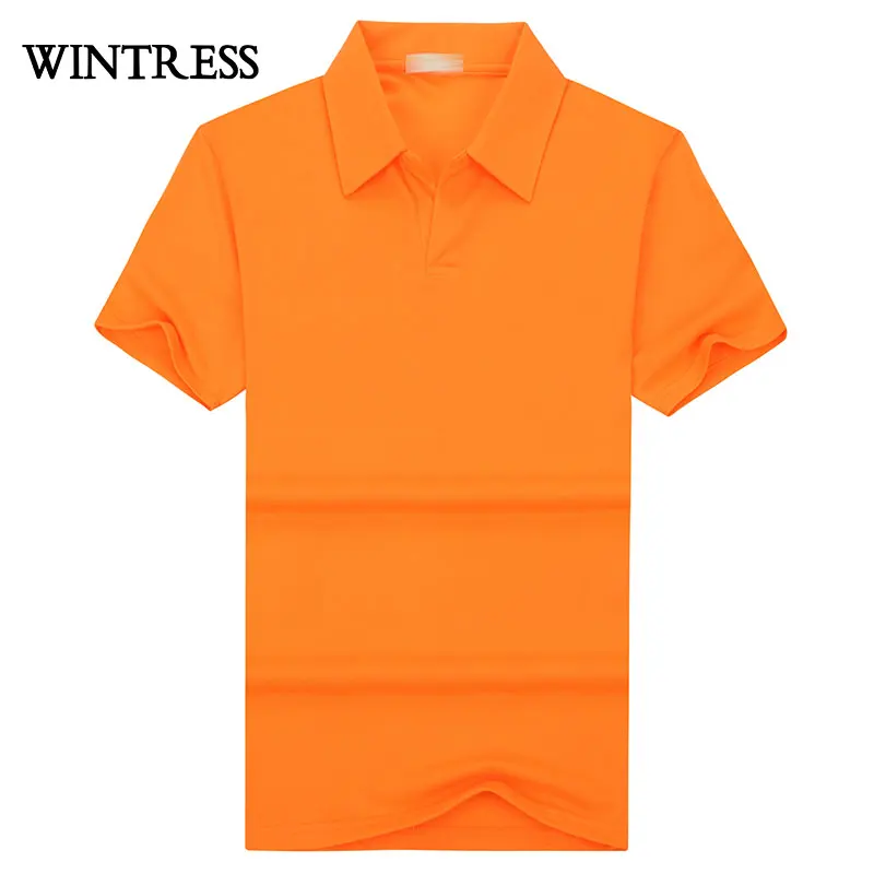 WINTRESS Men Casual Style Camisa Polo Shirt New Design Solid Turn Down Collar Top Unisex Clothes Can Custom Logo | Мужская одежда