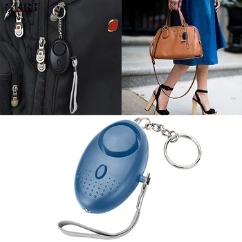 

Portable Emergency Personal Security Alarms Self-Defense 130Decibels LED Light Safety Key Chain Pedant for Woman Kids Elderly