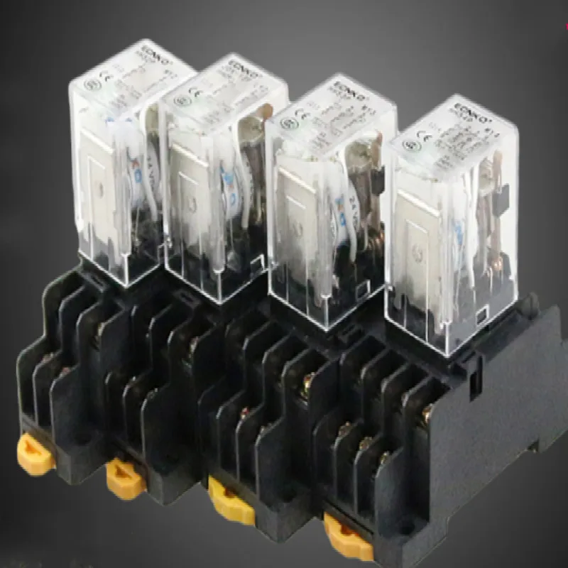 10 А HH62P AC220V AC110V промежуточное электромагнитное реле 220v 110V 12v 24v DC24V 8 футов|Реле| |