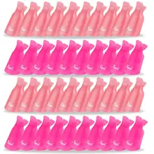 A arte plástica do prego de 10 pces embebe fora do grampo do tampão prego grampos uv gel polonês removedor envolve o líquido de limpeza do prego desengraxador efeitos para unhas ferramentas