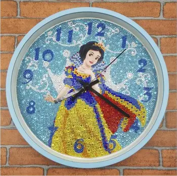 

rhinestones embroidery,cartoon clock,5d diy,diamond painting cross stitch clock