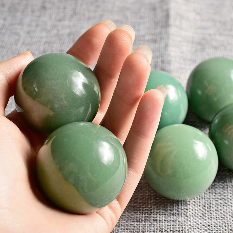 Натуральный кристалл Yoni Kegel Sphere зеленый авантюрин массаж рук целебная чакра рейки Бен Ва шарики минеральный камень нефритовый массажер| | | АлиЭкспресс