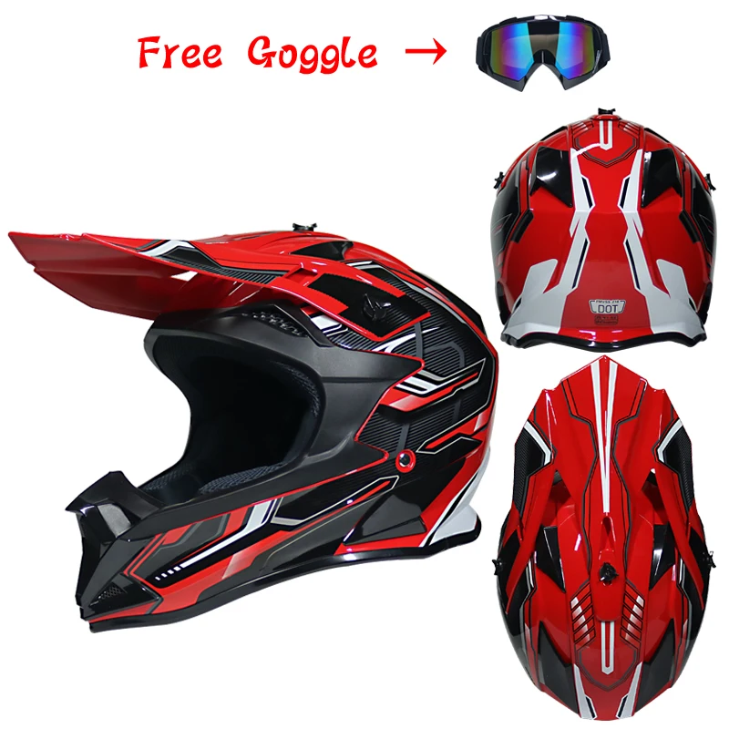 DOT approved moto rcycle шлем внедорожный Шлем Полный лицевой каск горный велосипед DH capacete moto cross cascos para moto