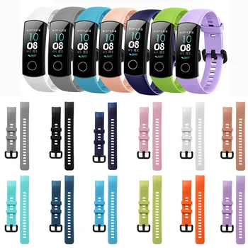 

Strap For Huawei Honor Band 4 Standard Version Smart Wristband Amole Strap Silicone Smart Watch Bracelet Band Correa Accessories