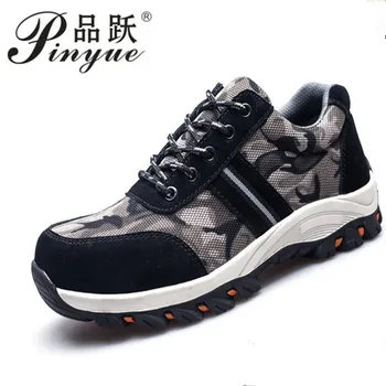 

2018 Air Mesh Boots Work Safety Shoes Steel Toe Cap For Anti-Smash Puncture Proof Durable Breathable Protective Footwear