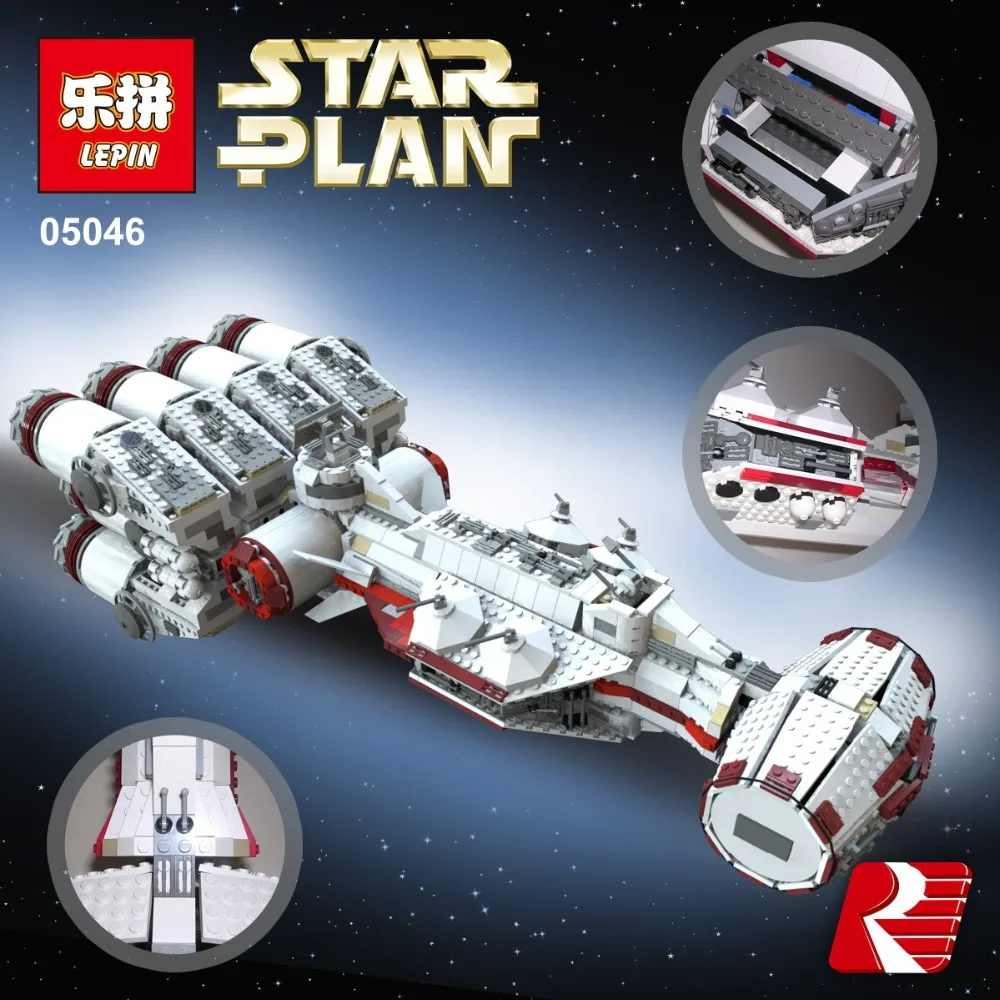 

Lepin 05046 1748Pcs New Star War Series The Tantive IV Rebel Blockade Runner Set Educational Building Blcoks Bricks Toys 10019